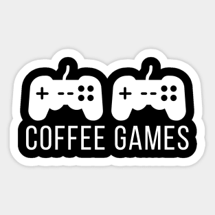 Coffee Games Sticker